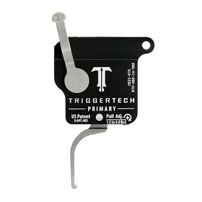 TriggerTech Rem 700 Clone Primary Flat Clean SS/Blk Single Stage Trigger R70-SBS-14-TNF