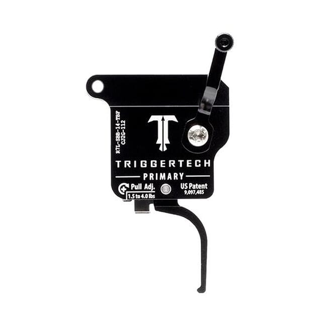 TriggerTech Rem 700 Factory LH Primary Flat Blk/Blk Single Stage Trigger R7L-SBB-14-TBF