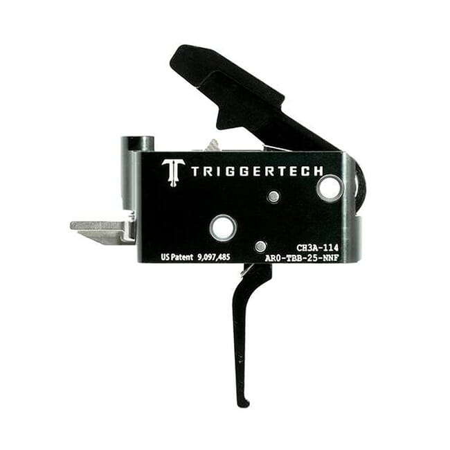 TriggerTech AR15 Adaptable Flat Blk/Blk Two Stage Trigger AR0-TBB-25-NNF