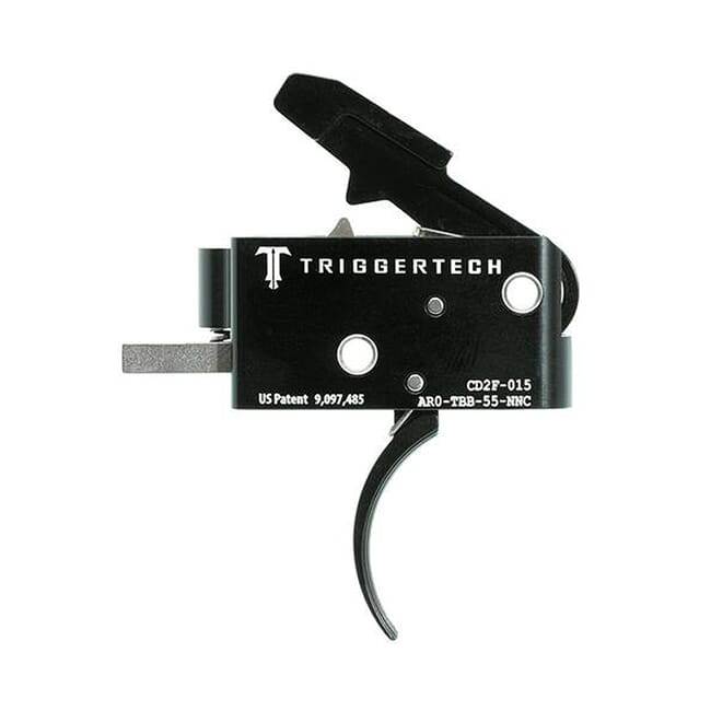 TriggerTech AR15 Combat Curved Blk/Blk Two Stage Trigger AR0-TBB-55-NNC