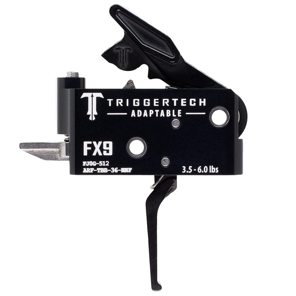 TriggerTech Freedom Ordnance FX-9 Two Stage Adaptable Flat Black 3.5-6.0 lbs Trigger ARF-TBB-36-NNF