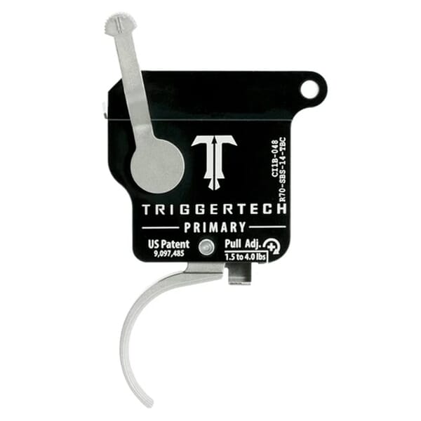 TriggerTech Rem 700 Factory Primary Curved SS/Blk Single Stage Trigger R70-SBS-14-TBC
