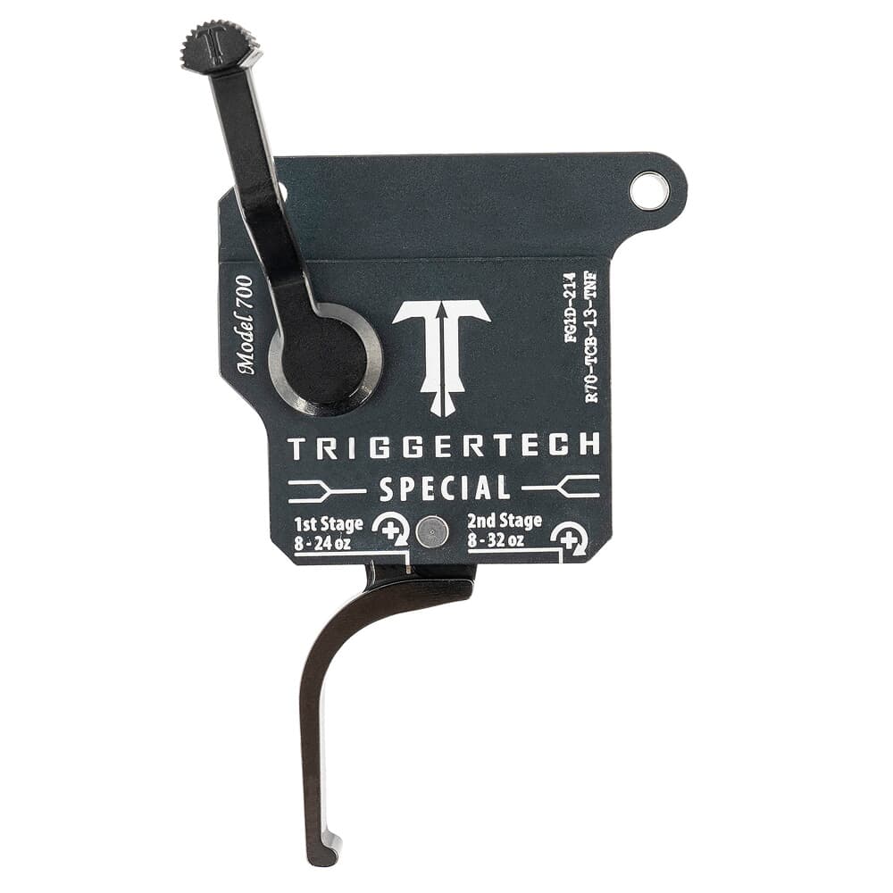 TriggerTech Rem 700 Clone RH Two Stage Blk/Grey Special Flat Clean 1-3.5 lbs Trigger R70-TCB-13-TNF