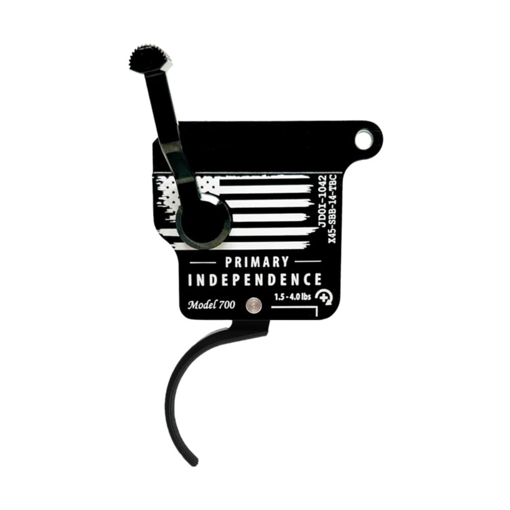 TriggerTech Special Edition Independence Day Rem 700 RH Primary Curved Housing 1.5-4lb Single Stage Trigger w/Bolt Release and White Laser Engraving X45-SBB-14-TBC
