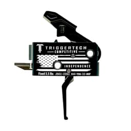 TriggerTech Special Edition Independence Day AR15 Competitive Short 2-Stage 3.5 lb Fixed Black Trigger w/White Laser Engraving X46-TBB-33-NNF