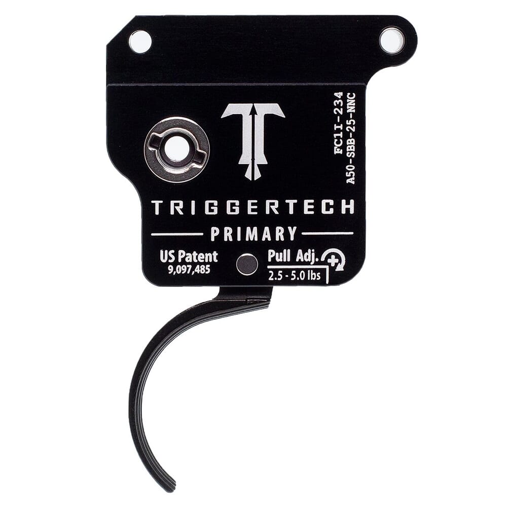 TriggerTech Armalite AR50 Single Stage Blk/Blk Primary Curved Clean 2.5-4.5 lbs Trigger A50-SBB-24-NNC