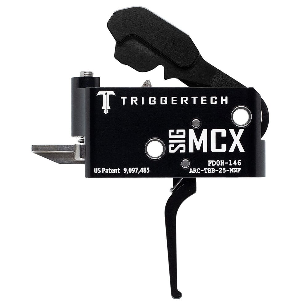 TriggerTech MCX Two Stage Blk/Blk Adaptable Flat 2.5-5.0 lbs Trigger ARC-TBB-25-NNF