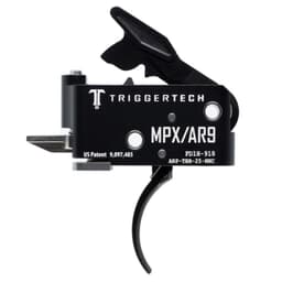 TriggerTech AR9/MPX Two Stage Blk/Blk Adaptable Curved 2.5-5.0 lbs Trigger ARP-TBB-25-NNC
