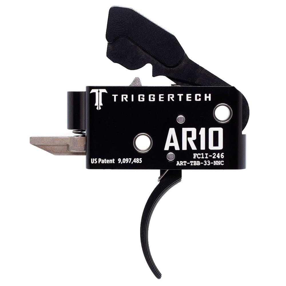 TriggerTech AR10 Two Stage Blk/Blk Competitive Curved 3.5 lbs Trigger ART-TBB-33-NNC