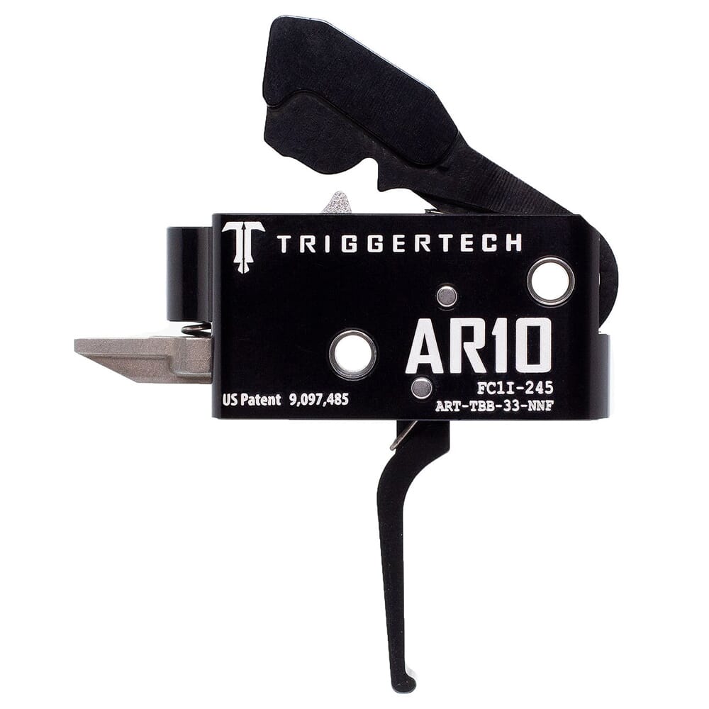 TriggerTech AR10 Two Stage Blk/Blk Competitive Flat 3.5 lbs Trigger ART-TBB-33-NNF