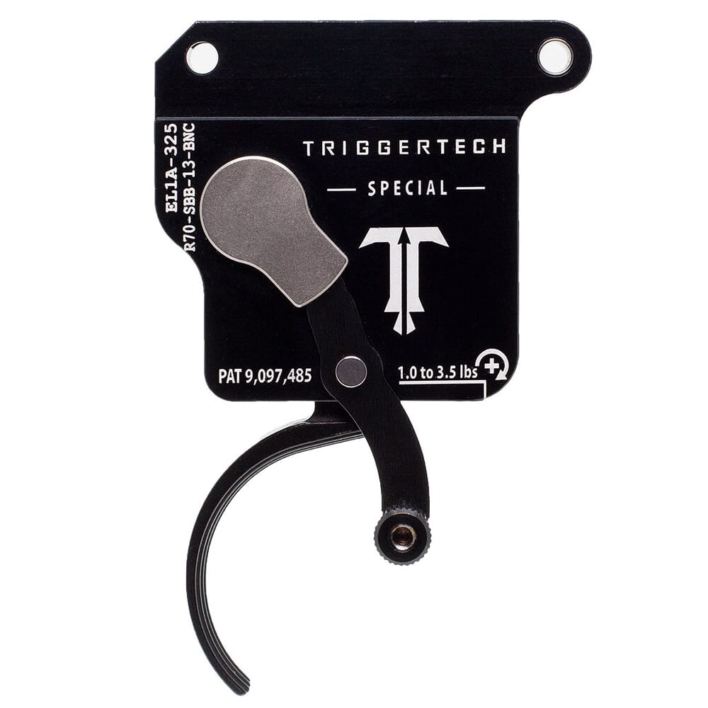 TriggerTech Rem 700 Clone Bottom Safety Single Stage Blk/Blk Special Curved Bottom Clean 1.0-3.5 lbs Trigger R70-SBB-13-BNC