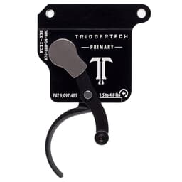 TriggerTech Rem 700 Clone Bottom Safety Single Stage Blk/Blk Primary Curved Bottom Clean 1.5-4.0 lbs Trigger R70-SBB-14-BNC
