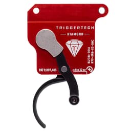 TriggerTech Rem 700 Clone Bottom Safety Single Stage Blk/Red Diamond Curved Bottom Clean 0.3-2.0 lbs Trigger R70-SRB-02-BNC