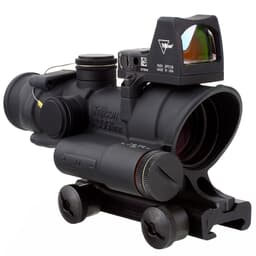 Trijicon 4x32 ACOG LED Red Crosshair .223 Reticle w/Colt Knob Mount - LED 3.25 MOA Red Dot RMR Type 2 TA02-C-100558