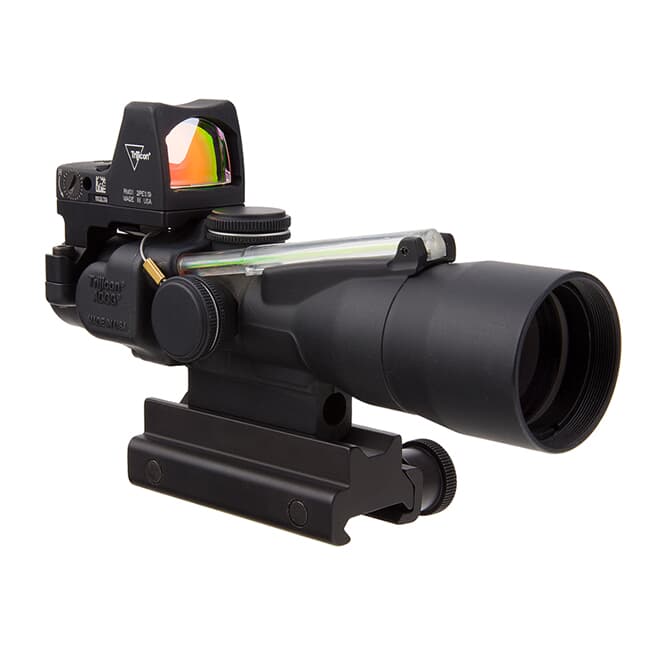 Trijicon 3x30 Compact ACOG Dual Illum Green Horseshoe/Dot 5.56/62gr. Ballistic Reticle - LED 3.25 MOA Red Dot RMR Type 2 TA33-C-400311