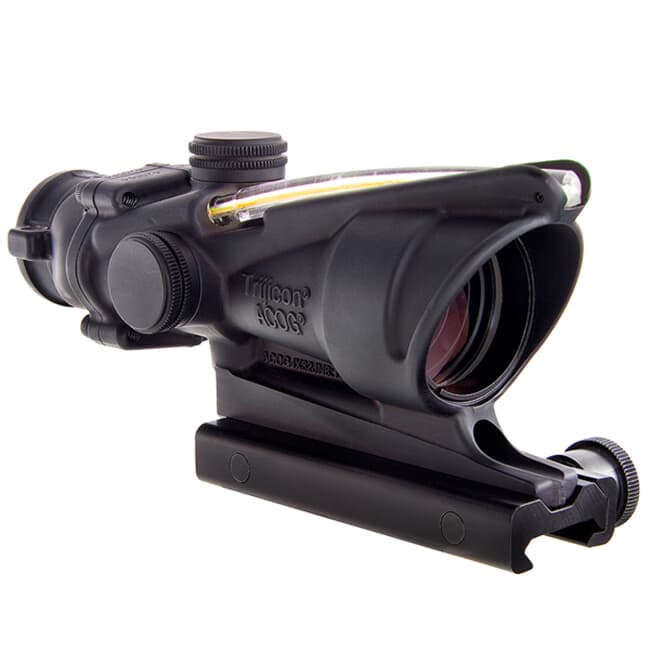 Trijicon ACOG 4x32 Scope, Dual Illuminated Amber Crosshair 300 BLK Reticle w/ TA51 Mount 100412