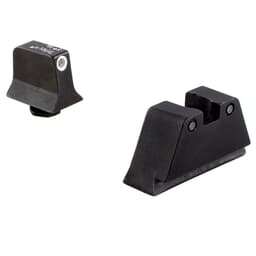 Trijicon Bright & Tough Night Sight Suppressor Set White Front/Black Rear with Green Lamps for Glock Models 17, 17L, 19, 22-28, 31-35 and 37-39 GL201-C-600658 600658