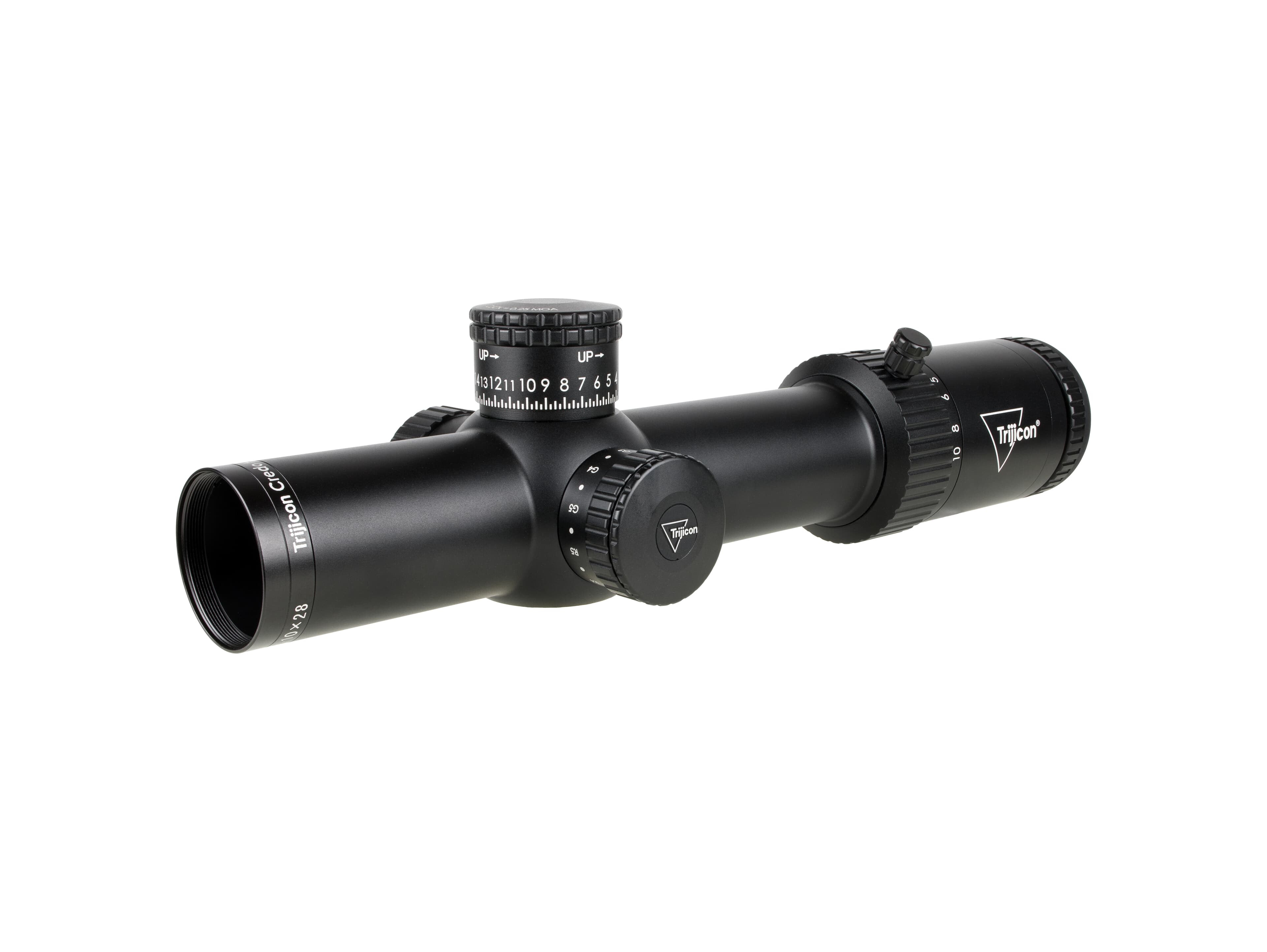 Trijicon Credo HX 1-10x28mm FFP Red/Green MOA Segmented Circle 34mm Matte Blk Riflescope w/Exposed Elevation Adjuster & Return to Zero CRHX1028-C-290