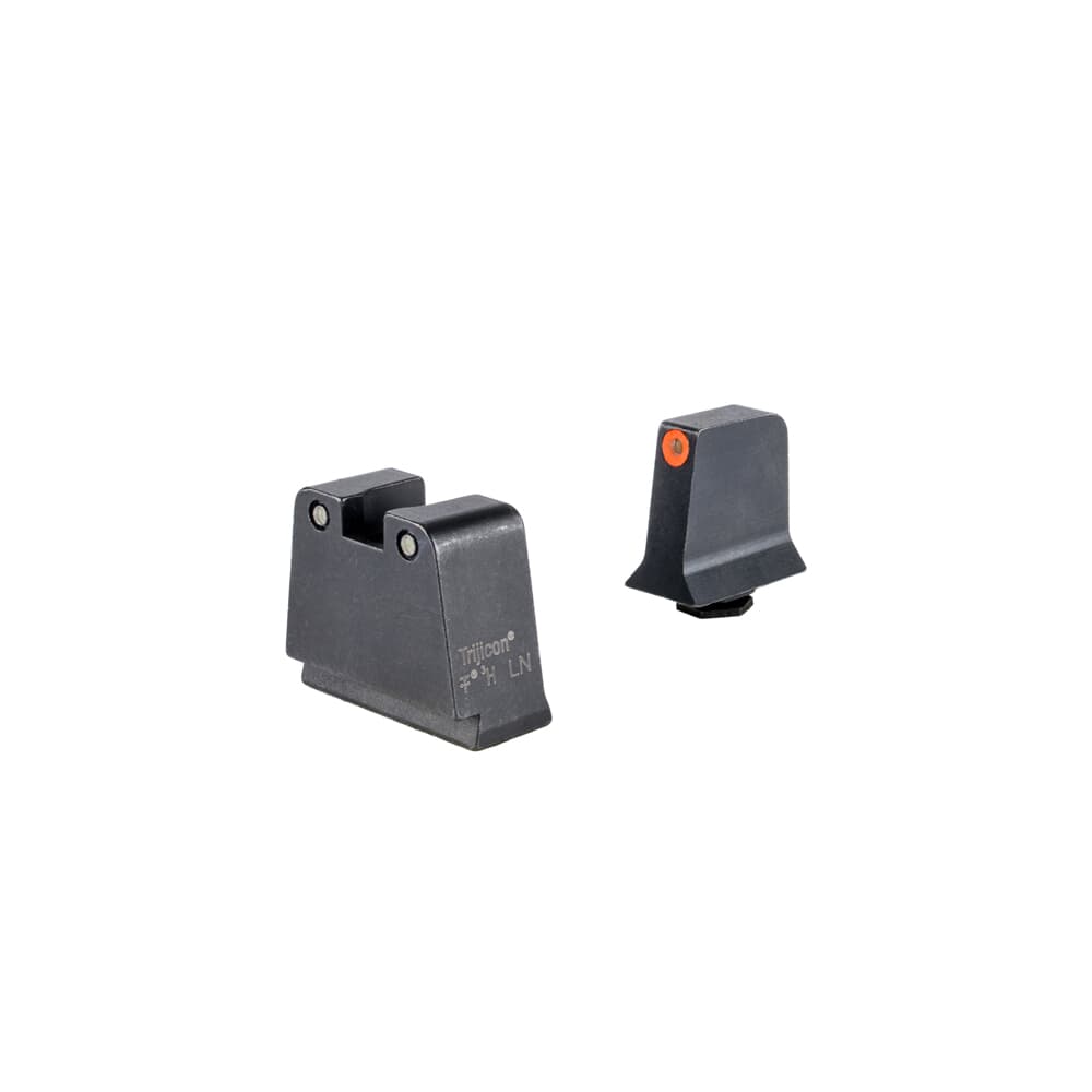 Trijicon Bright &amp; Tough 3-Dot Orange/Black Tritium Night Sight Suppressor Set for Slim Frame Glock Models 601142