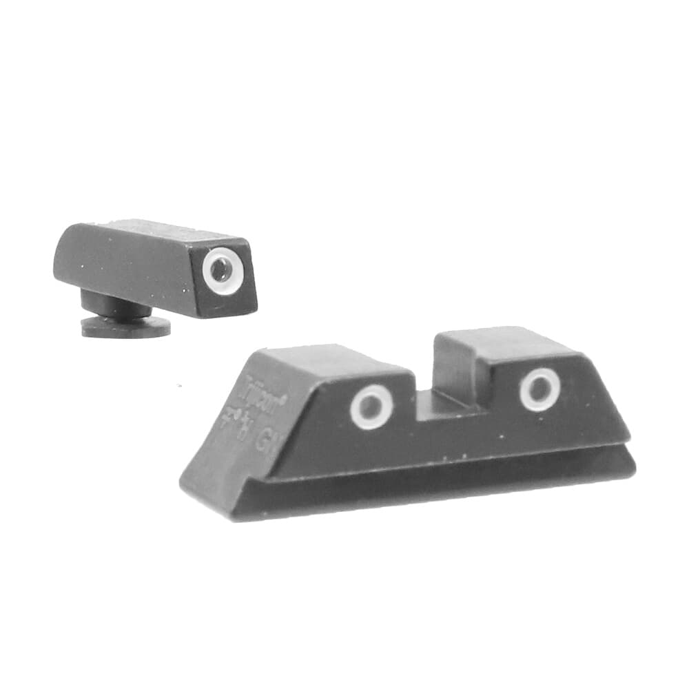 Trijicon Bright &amp; Tough 3-Dot Green Front/Yellow Rear Night Sight Set for Large Frame Glock Models 600233