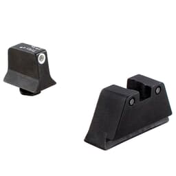 Trijicon Bright & Tough 3-Dot WHT Outline/GRN Front/BLK Outline/ORG Rear Night Sight Suppressor Set for Standard Frame Glock Models 600659