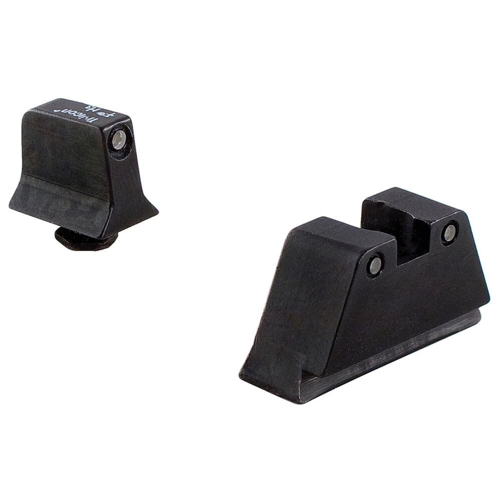 Trijicon Bright & Tough 3-Dot BLK Outline/GRN Front/ORG Rear Night Sight Suppressor Set for Standard Frame Glock Models 600662