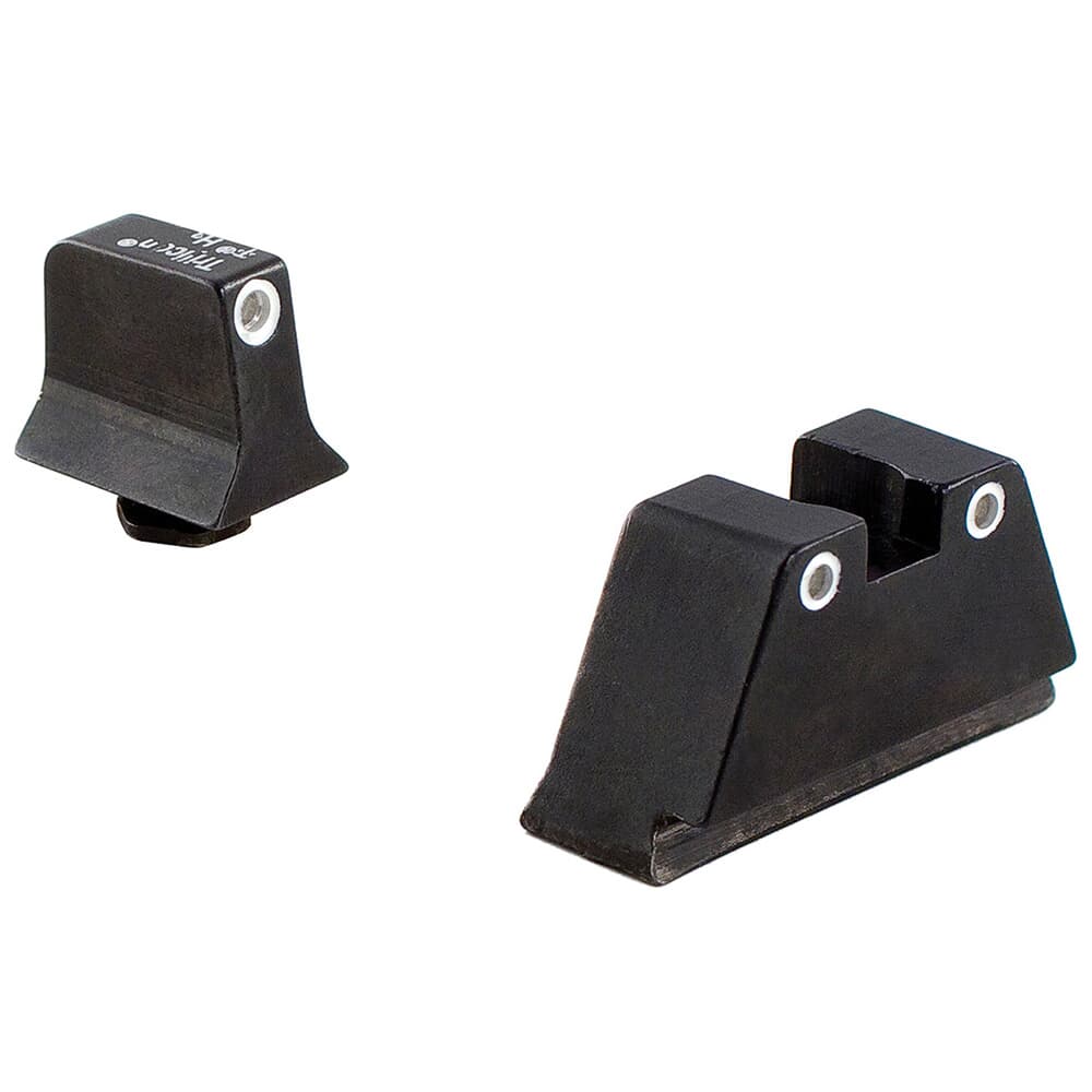 Trijicon Bright &amp; Tough 3-Dot WHT Outline/GRN Front/ORG Rear Night Sight Suppressor Set for Large Frame Glock Models 600690