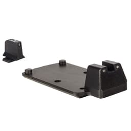 Trijicon RMR Mount w/Integrated Bright & Tough BLK Outline Front/Rear Night Sight Set for Sig Sauer M17/M18 Military Variant 601125