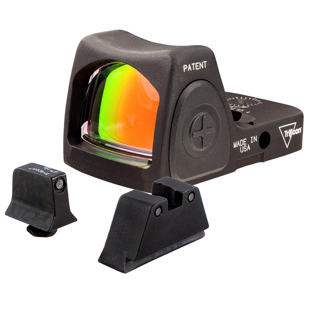 Trijicon Dual Defense Kit w/3.25 MOA RMR Type 2 &amp; Bright &amp; Tough BLK/BLK Night Sight Suppressor Set for Standard Frame Glock Models 700791