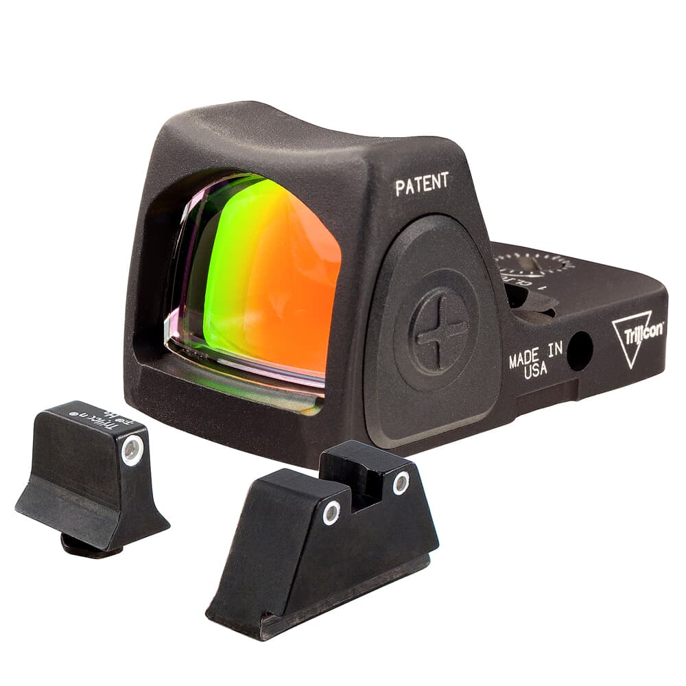 Trijicon Dual Defense Kit w/6.5 MOA RMR Type 2 &amp; Bright &amp; Tough WHT/WHT Night Sight Suppressor Set for Standard Frame Glock Models 700793