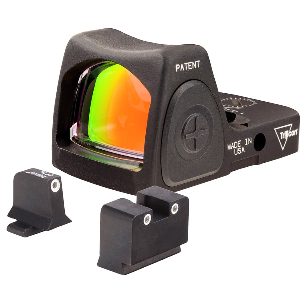 Trijicon Dual Defense Kit w/6.5 MOA RMR Type 2 & Bright & Tough WHT/WHT Night Sight Suppressor Set for 9mm/.357 Sig Sauer 700795