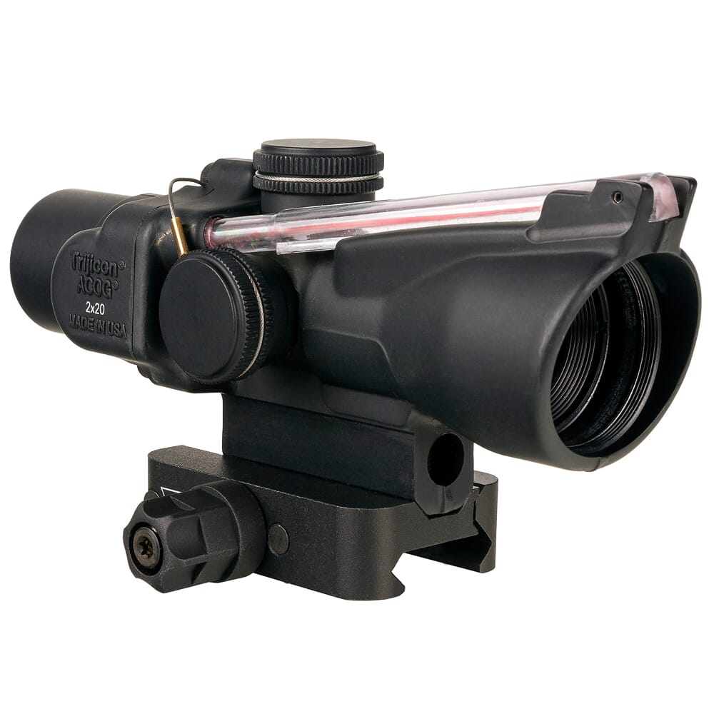 Trijicon ACOG 2x20 Dual Illum Red Horseshoe 9mm/115gr PCC Compact Riflescope w/Q-LOC Mount TA47-C-400387