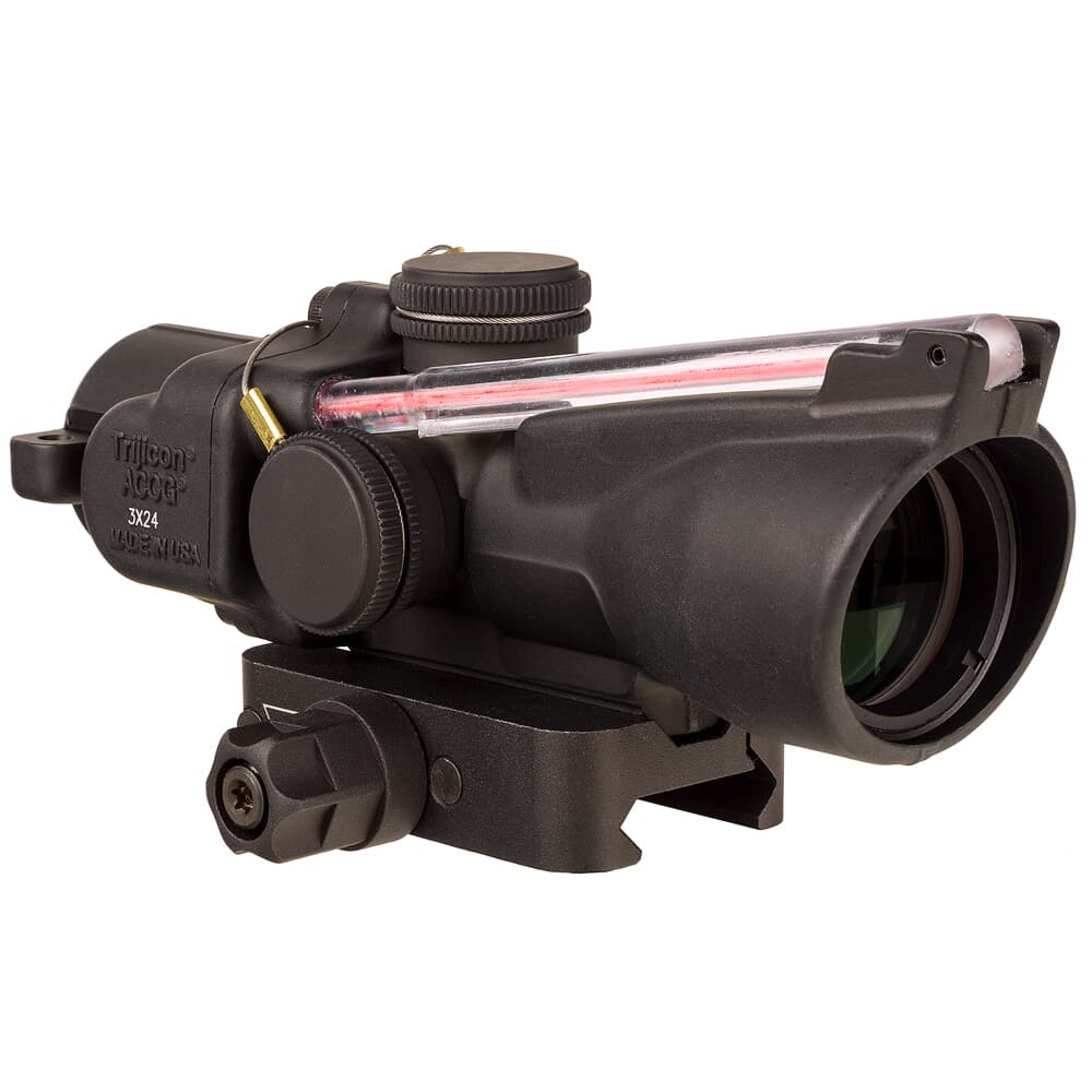 Trijicon ACOG 3x24 Low Height Dual Illum Red Crosshair 7.62x39/123gr. Ballistic Compact Riflescope w/Q-LOC Mount TA50-C-400357