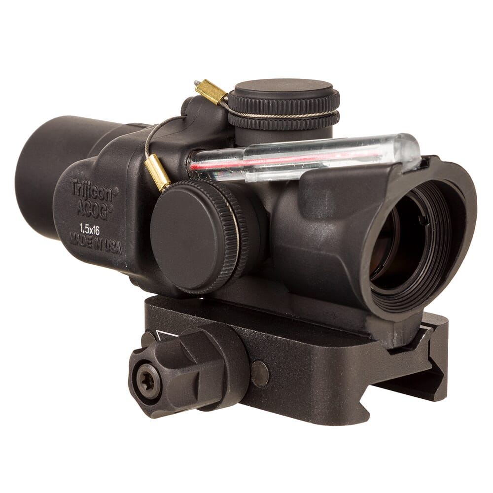 Trijicon ACOG 1.5x16S Low Height Dual Illum Red Ring /2 MOA Center Dot Riflescope w/Q-LOC Mount TA44-C-400331