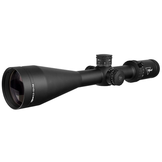 Trijicon Credo 2.5-15x56 SFP w/ Red MRAD Center Dot, 30mm, Matte Black Riflescope 2900036