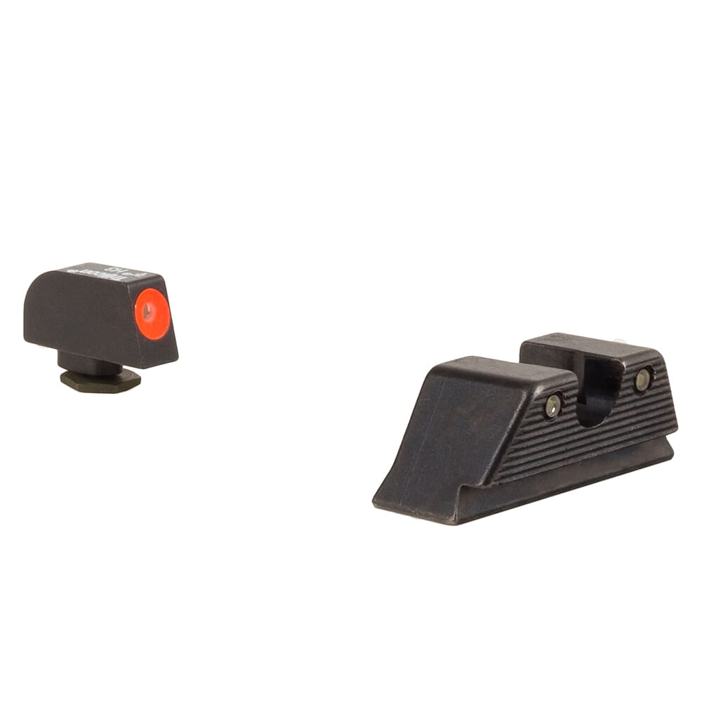 Trijicon HD Orange Front/MOS Fit Rear Night Sight Set for Standard Frame Glock Models GL114-C-601089