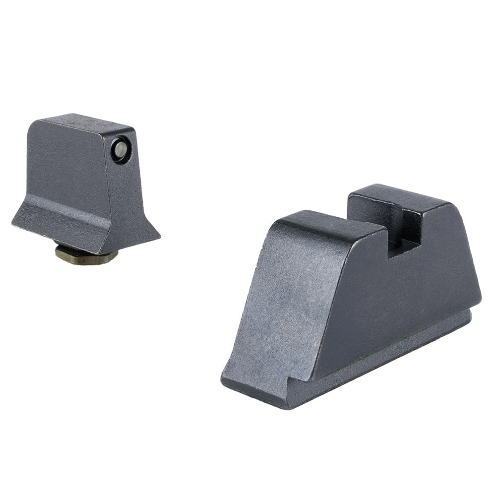 Trijicon Bright &amp; Tough 3-Dot Tritium/Black Front/Metal Rear Night Sight Suppressor Set for Standard Frame Glock Models 601137