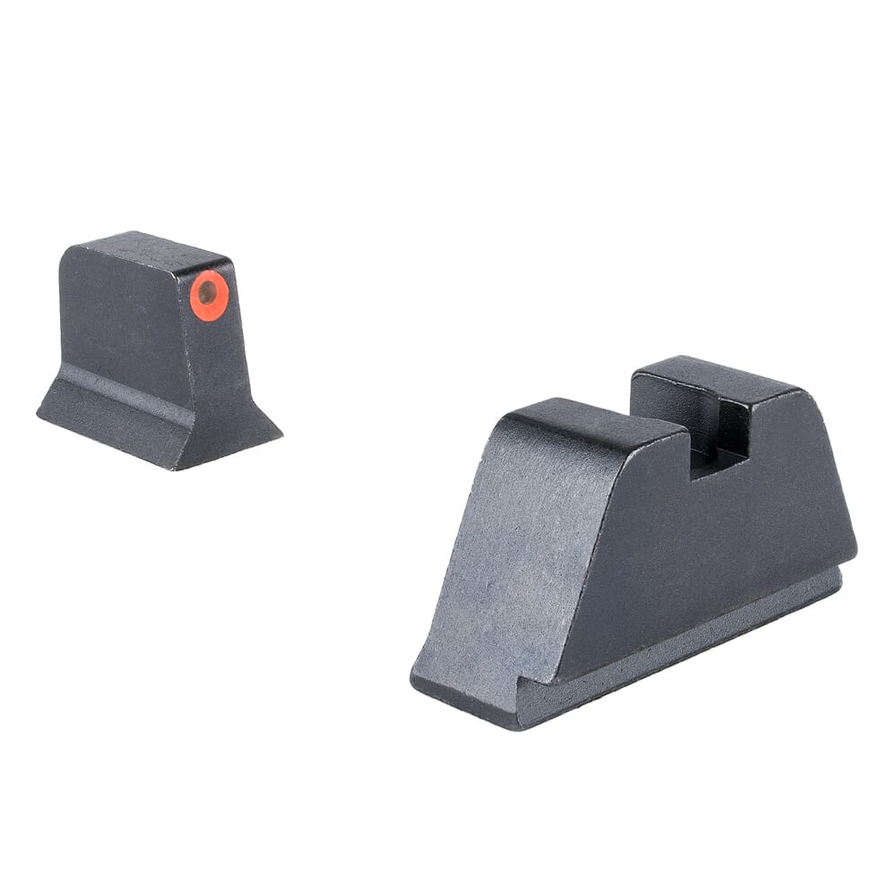 Trijicon Bright & Tough 3-Dot Tritium/Orange Front/Metal Rear Night Sight Suppressor Set for Standard Frame Glock Models 601138