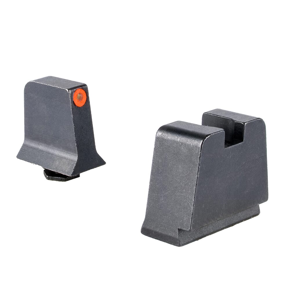 Trijicon Bright & Tough 3-Dot Tritium/Orange Front/Metal Rear Night Sight Suppressor Set for Slim Frame Glock Models 601146