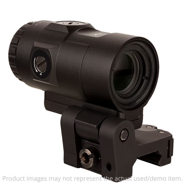 Trijicon USED 3X Magnifier w/ Adjustable Height Quick Release, Flip to Side Mount MAG-C-2600001 Excellent Condition UA4794