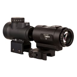 Trijicon 1x25 MRO HD Combo Set; 68 MOA Reticle w/ 2.0 MOA Dot; Full Co-Witness AC32068 and 3X Magnifier w/ Adjustable Height Quick Release, Flip to Si