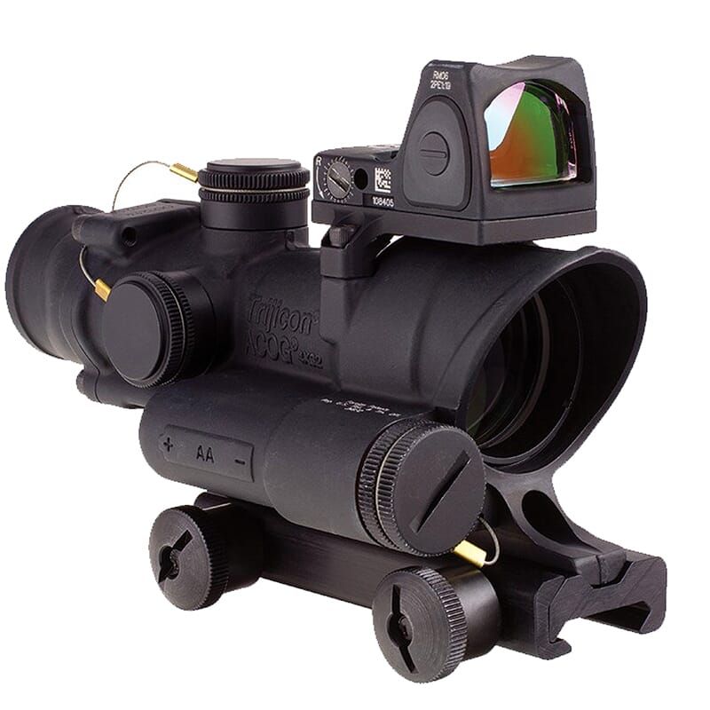 Trijicon 4x32 ACOG LED Red Crosshair .223 Reticle w/Colt Knob Mount - Adjustable LED 3.25 MOA Red Dot RMR Type 2 TA02-C-100564