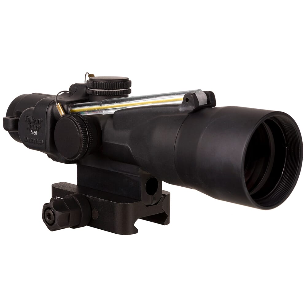 Trijicon ACOG 3x30 Dual Illum Amber Crosshair 300BLK 115/220gr. Ballistic Compact Riflescope w/Q-LOC Mount TA33-C-400381