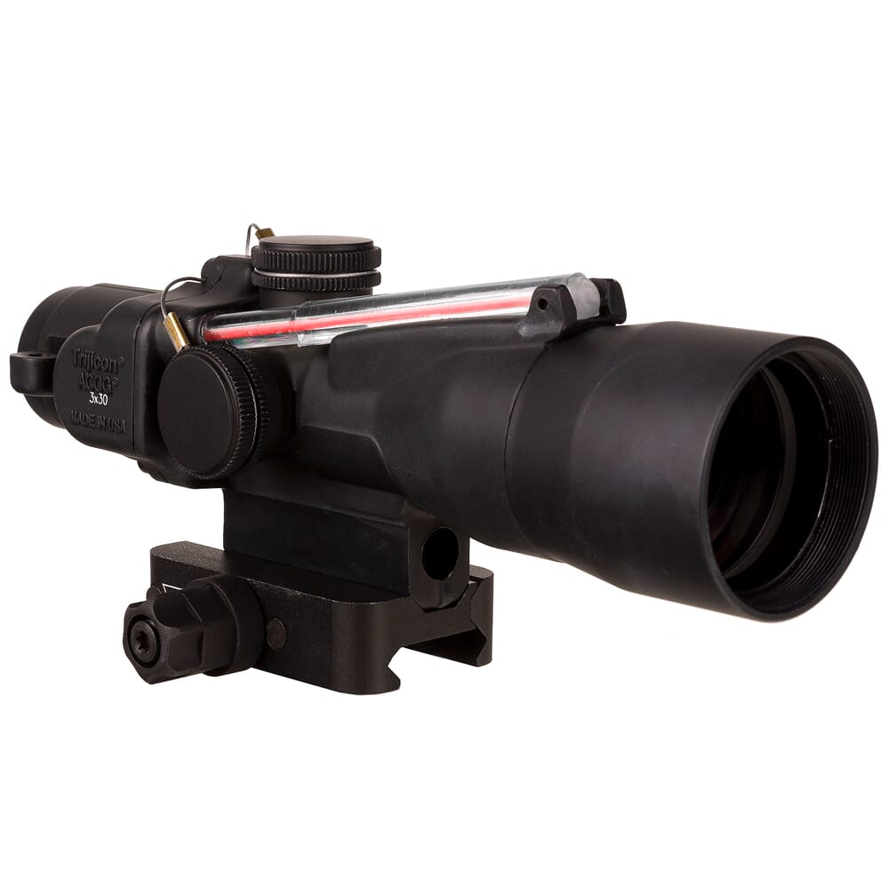 Trijicon ACOG 3x30 Dual Illum Red Chevron .223/62gr. Ballistic Compact Riflescope w/Q-LOC Mount TA33-C-400378
