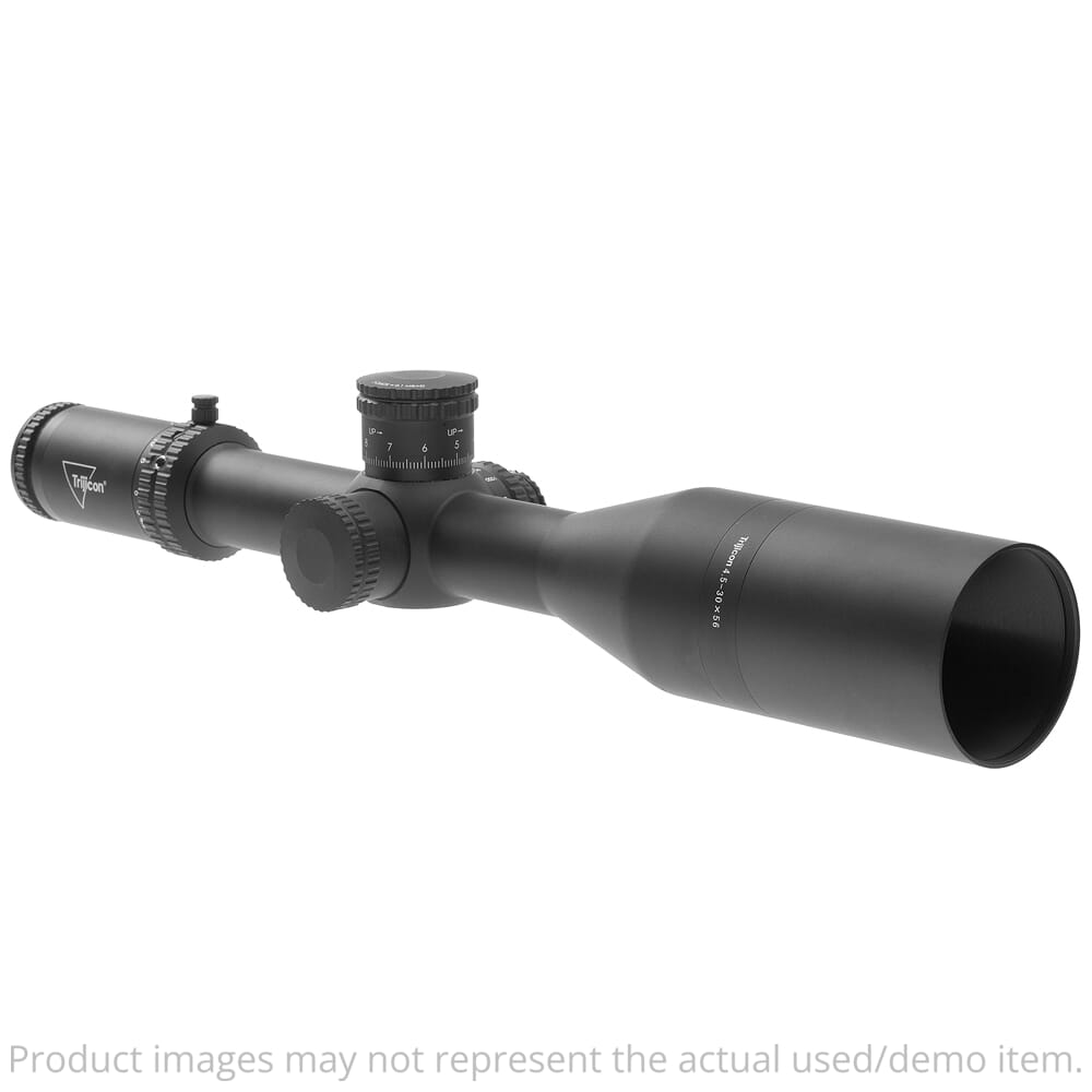 Trijicon USED Tenmile 4.5-30x56 SFP Long-Range Riflescope w/ Red/Green MRAD LR 34mm Tube Matte Black 3000015 - Open Box, Excellent Condition UA4664 For Sale