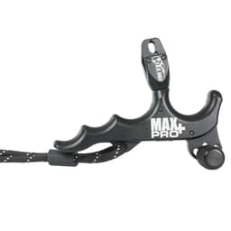 T.R.U. Ball Archery Max Pro Plus 4 Finger Thumb Release w/Lanyard Black Release TMPP-BK