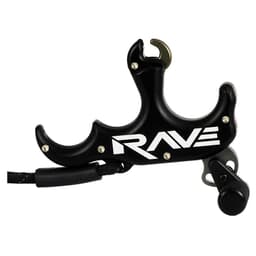 T.R.U. Ball Archery Rave 3 3 Finger Thumb Release w/Lanyard Black Release TRV3-BK