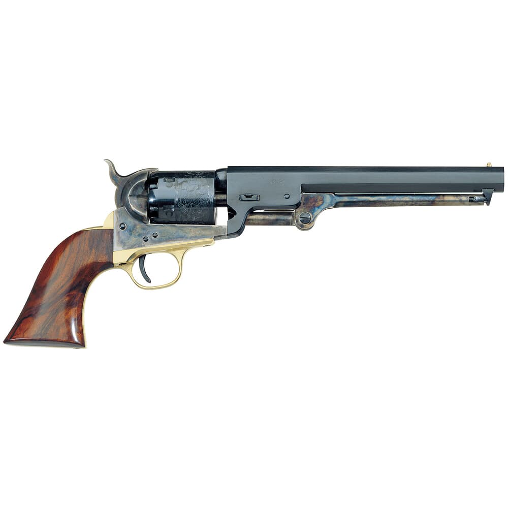 Uberti 1851 Navy Oval Trigger Guard .36 Cal 7.5&quot; Bbl 6rd C/H Frame Brass B/S &amp; T/G Black Powder Revolver 340000