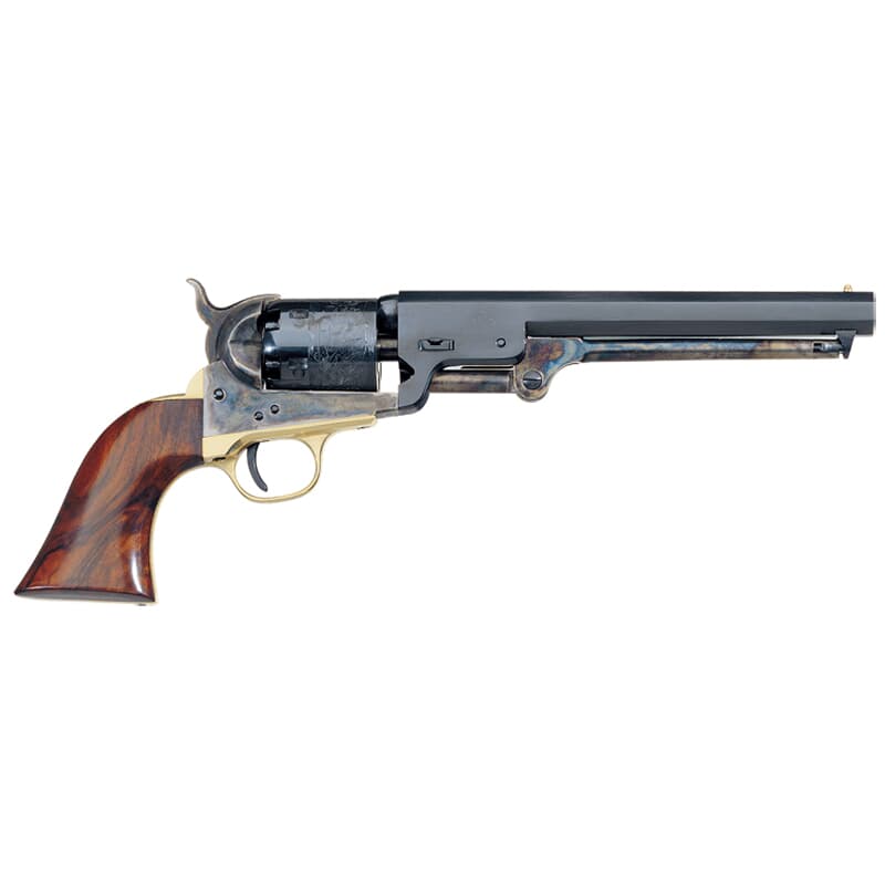 Uberti 1851 Navy Leech-Rigdon .36 Cal 7.5&quot; Bbl 6rd C/H Frame Brass B/S &amp; T/G Black Powder Revolver 340030