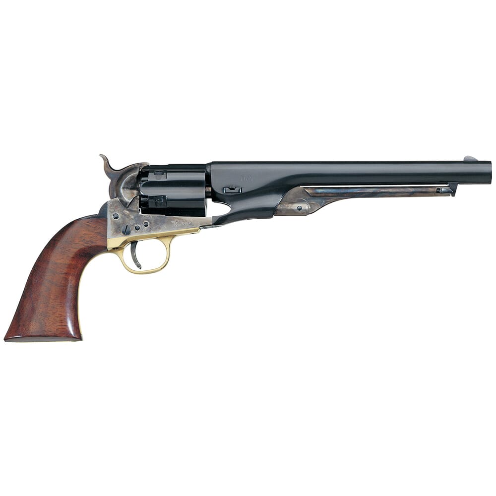 Uberti 1860 Army Fluted Steel .44 Cal 8" Bbl 6rd C/H Frame Brass B/S & T/G Black Powder Revolver 340410